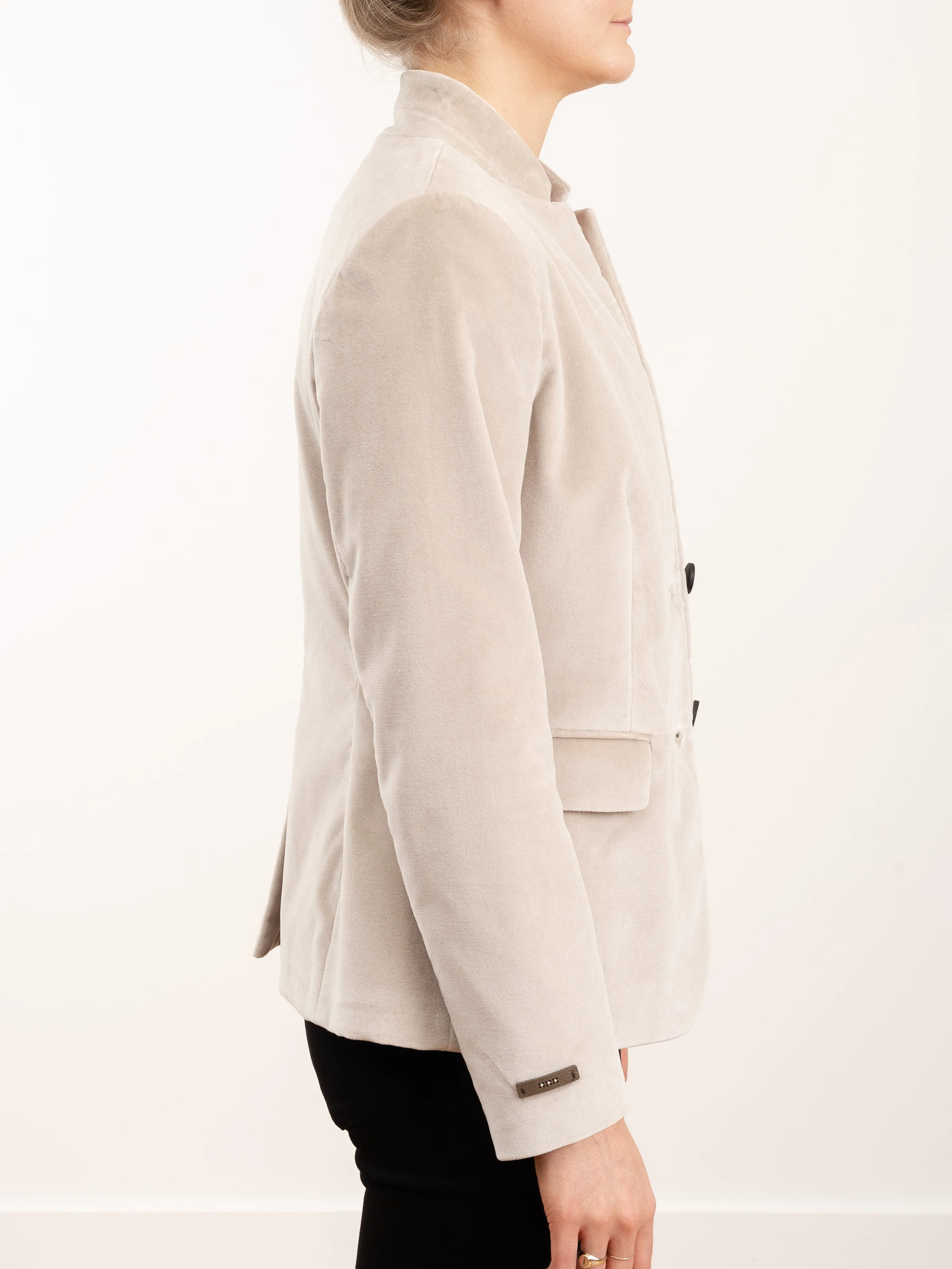 puddy velvor jacket - rose
