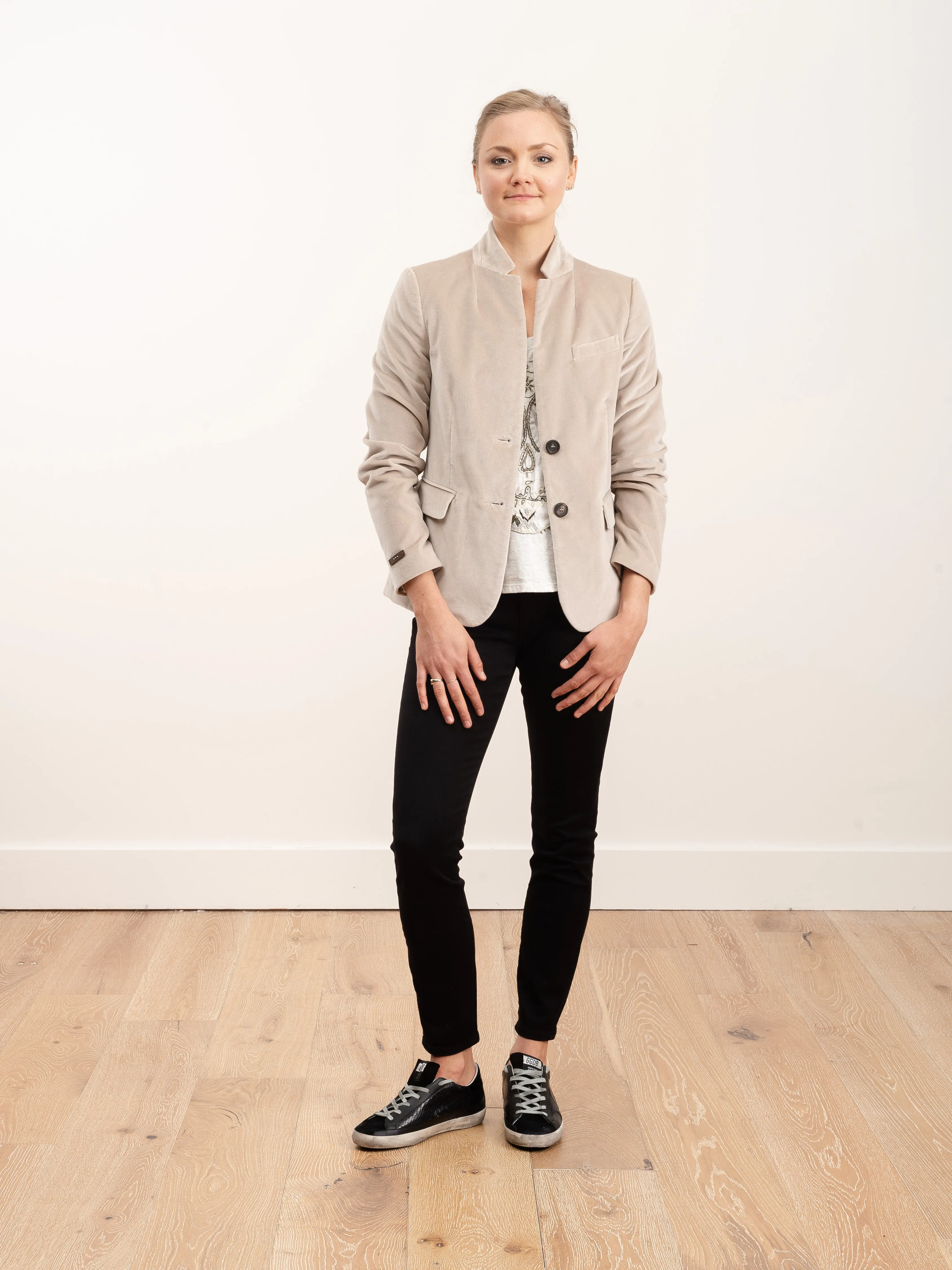 puddy velvor jacket - rose