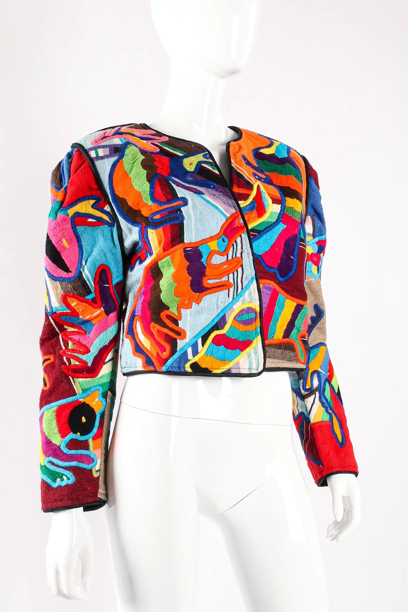 Rainbow Desert Animal Cropped Jacket