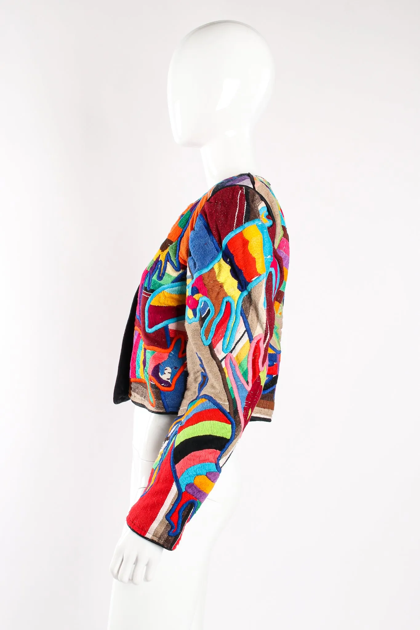 Rainbow Desert Animal Cropped Jacket