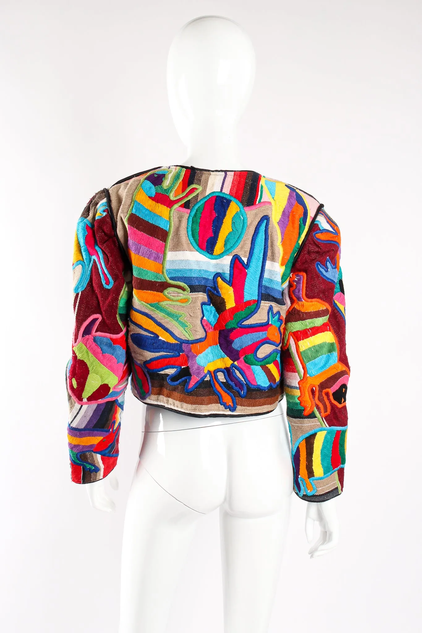Rainbow Desert Animal Cropped Jacket