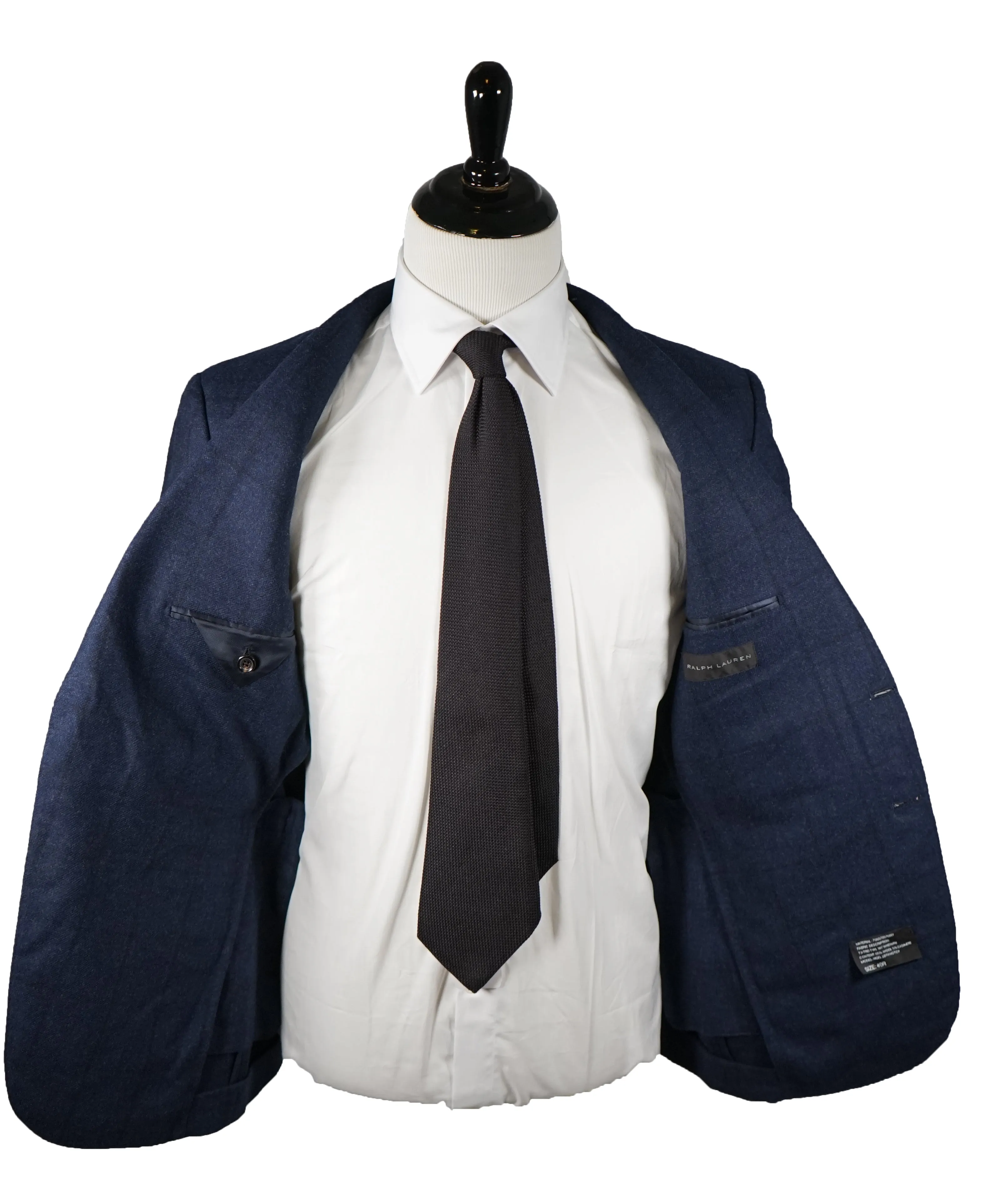 RALPH LAUREN BLACK LABEL - 2-Button Plaid Cashmere Blend “Nigel” Blazer - 40R