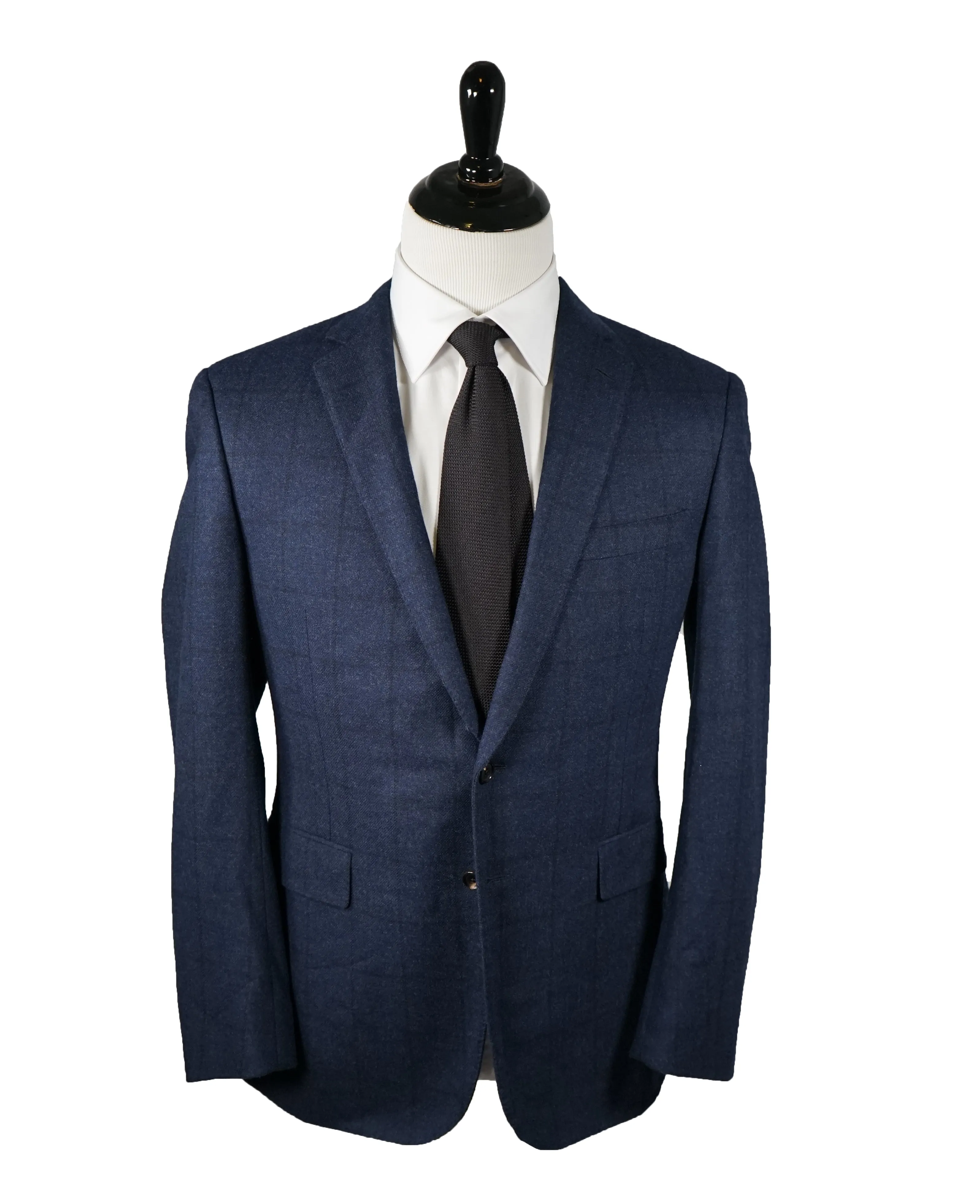 RALPH LAUREN BLACK LABEL - 2-Button Plaid Cashmere Blend “Nigel” Blazer - 40R