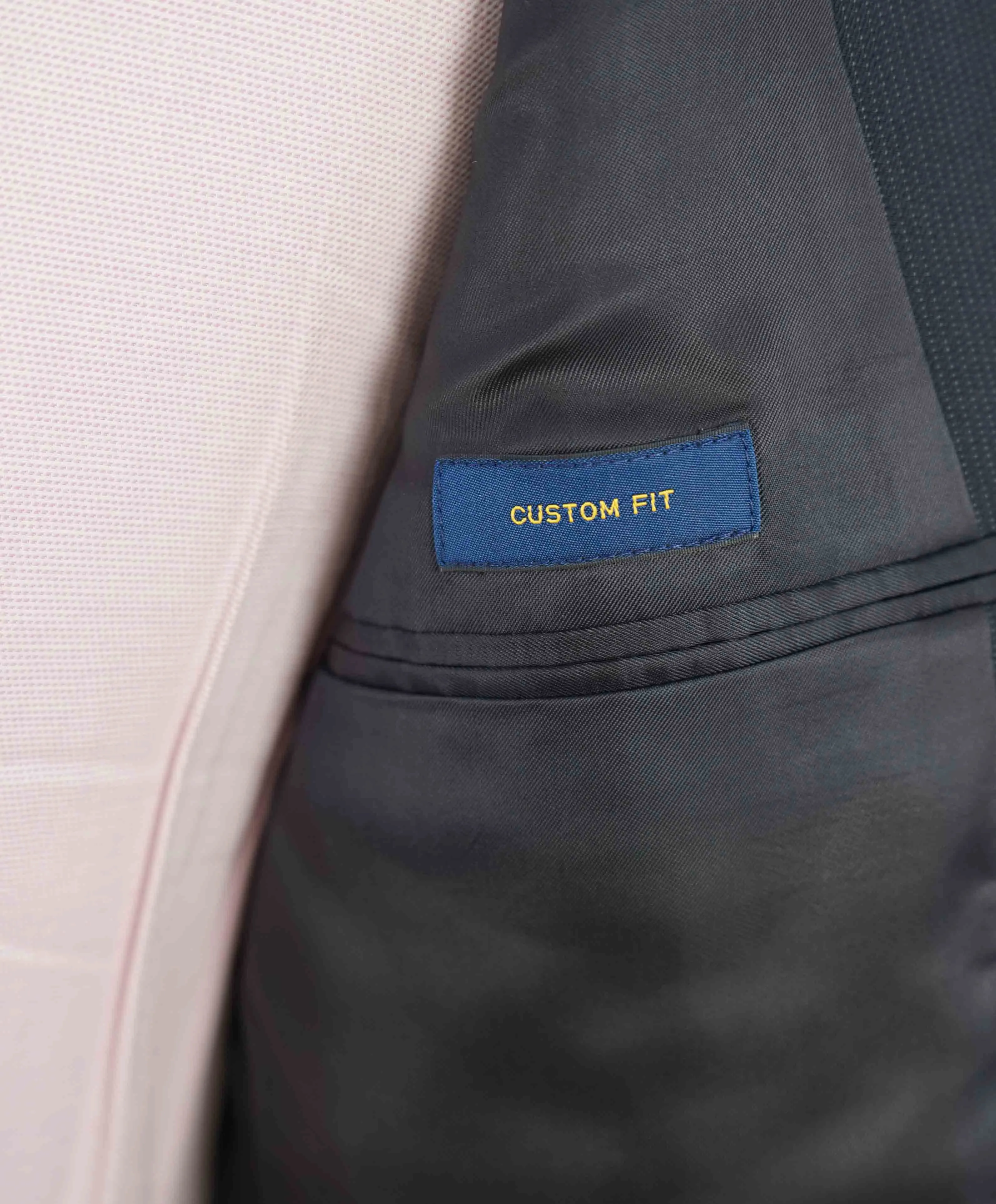 RALPH LAUREN BLUE LABEL - *POLO* Blue Textured Notch Lapel Blazer - 46R