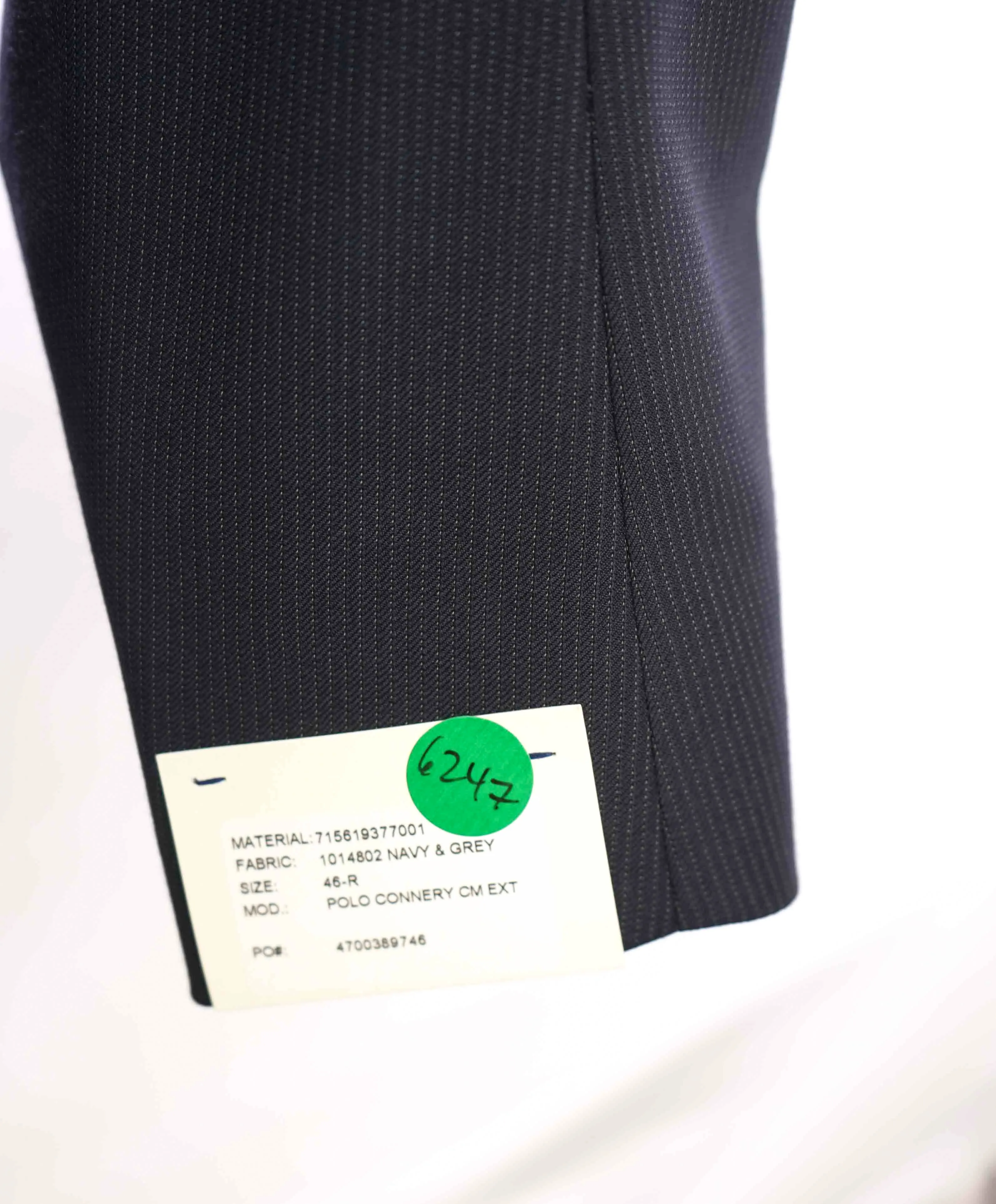 RALPH LAUREN BLUE LABEL - *POLO* Blue Textured Notch Lapel Blazer - 46R