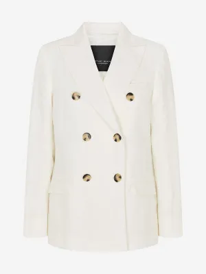 RANI DOUBLE BREASTED BLAZER - OFF WHITE