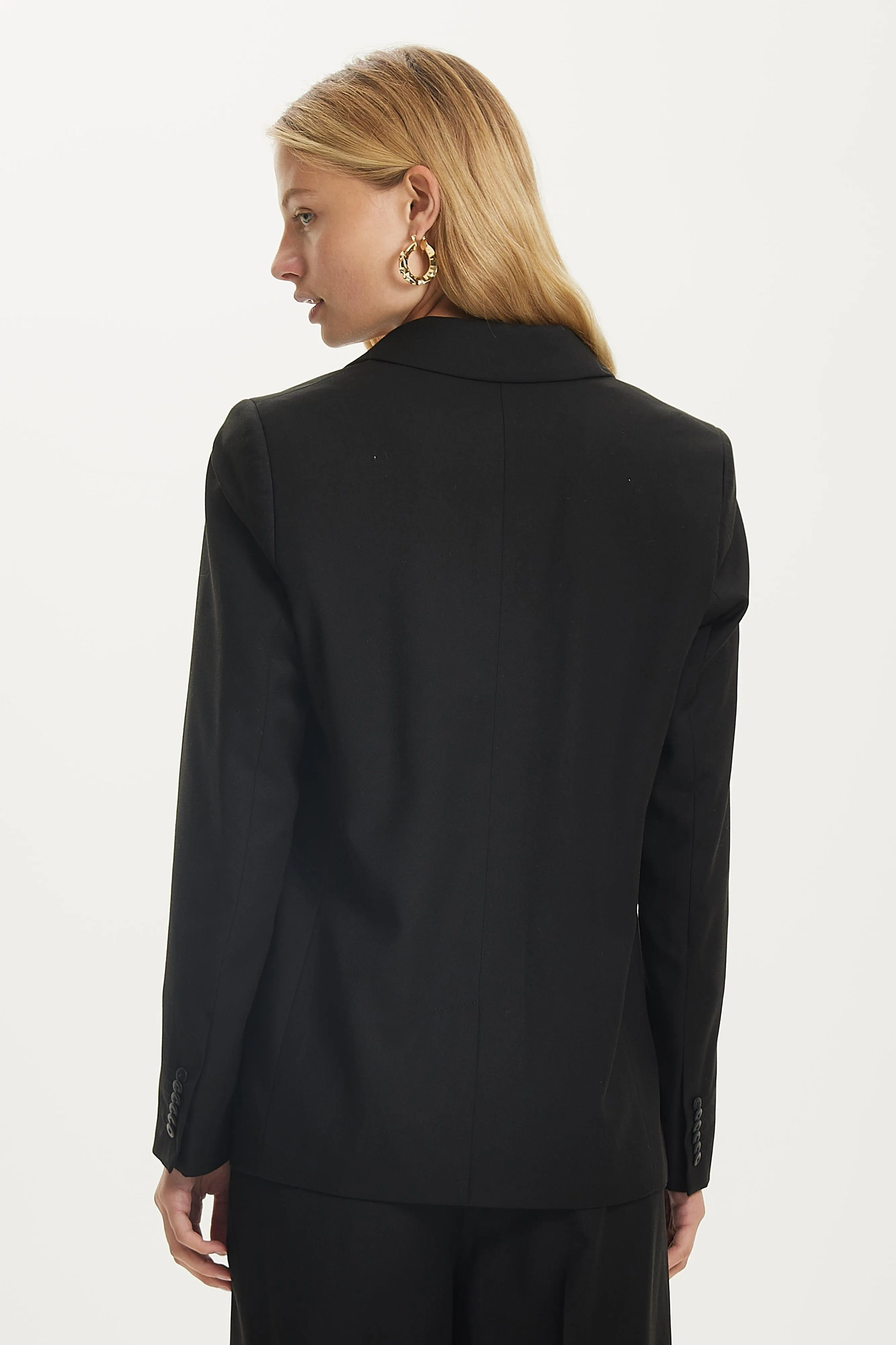 RESOLUTE DOUBLE BREASTED BLAZER | BLACK