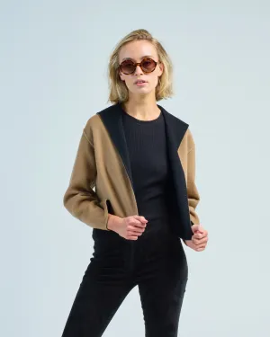 reversible cropped jacket