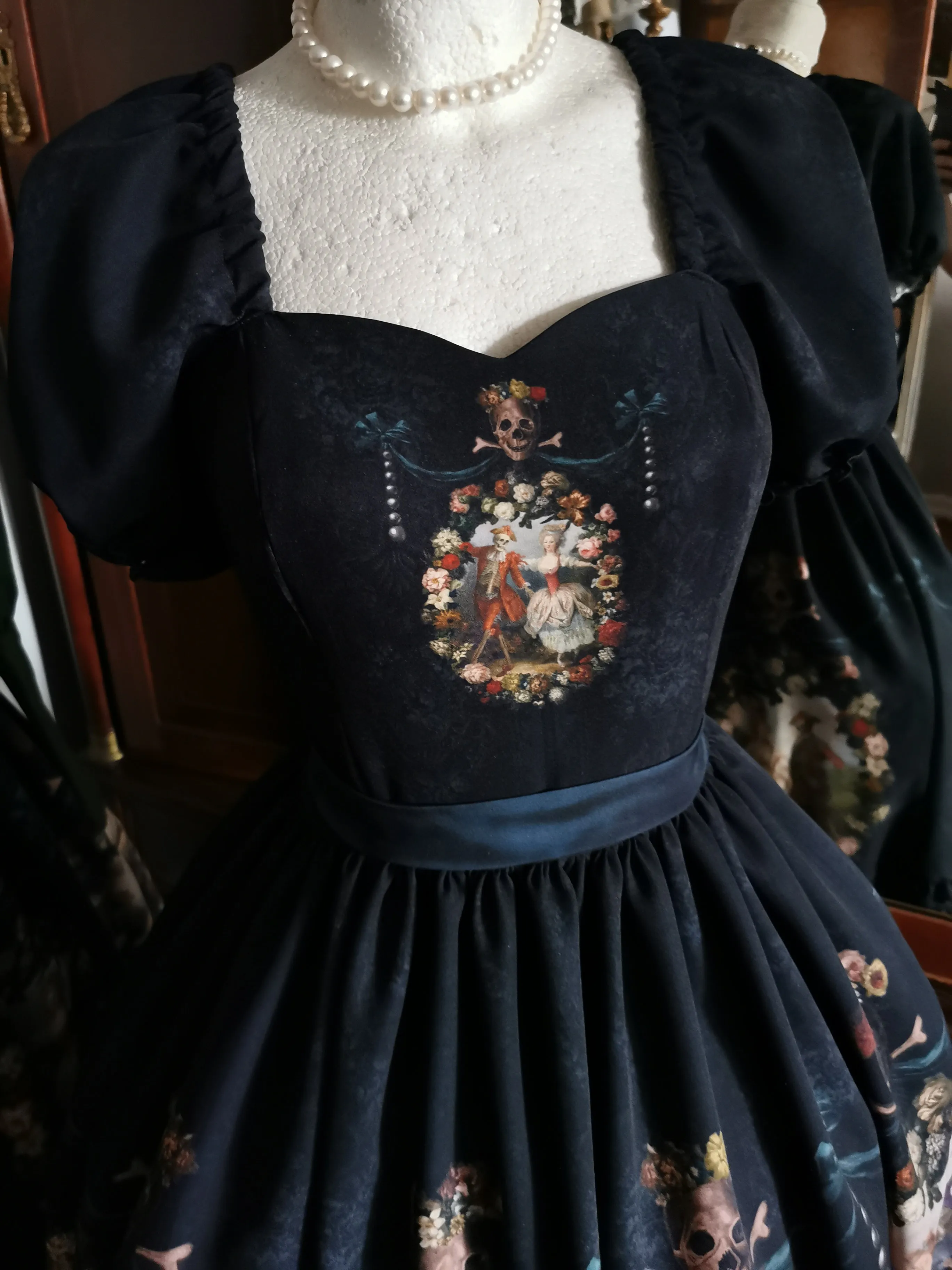 Rococo Dance Macabre Dress Special - (Black, blue , pink)