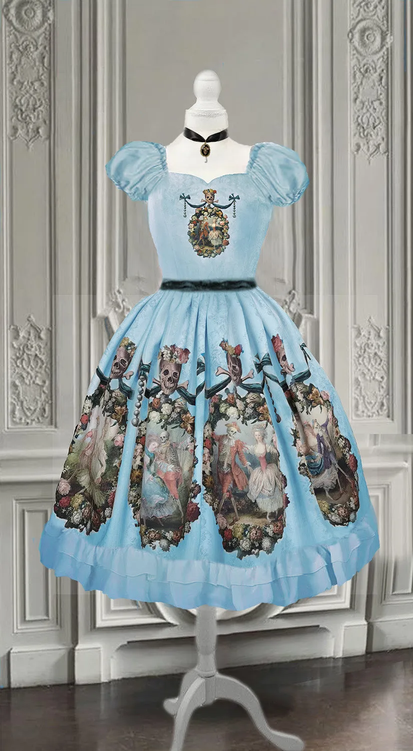 Rococo Dance Macabre Dress Special - (Black, blue , pink)