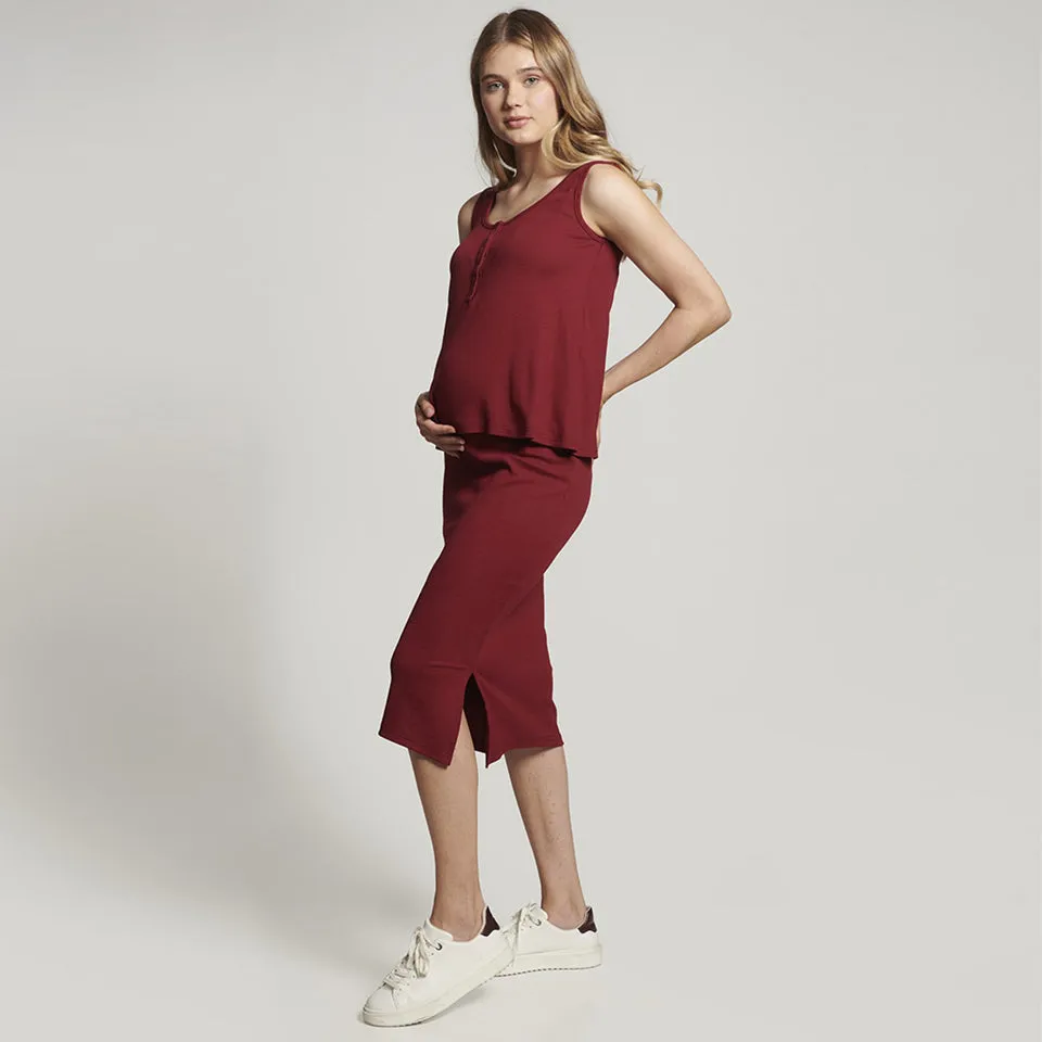 Sadie Suit - Claret Red