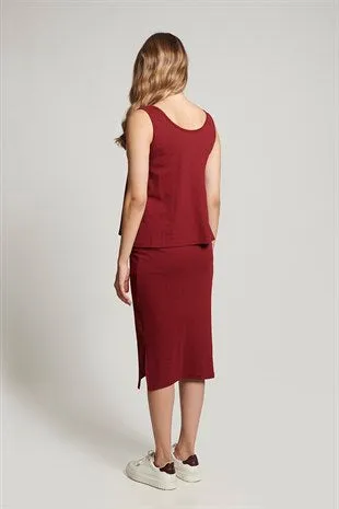 Sadie Suit - Claret Red