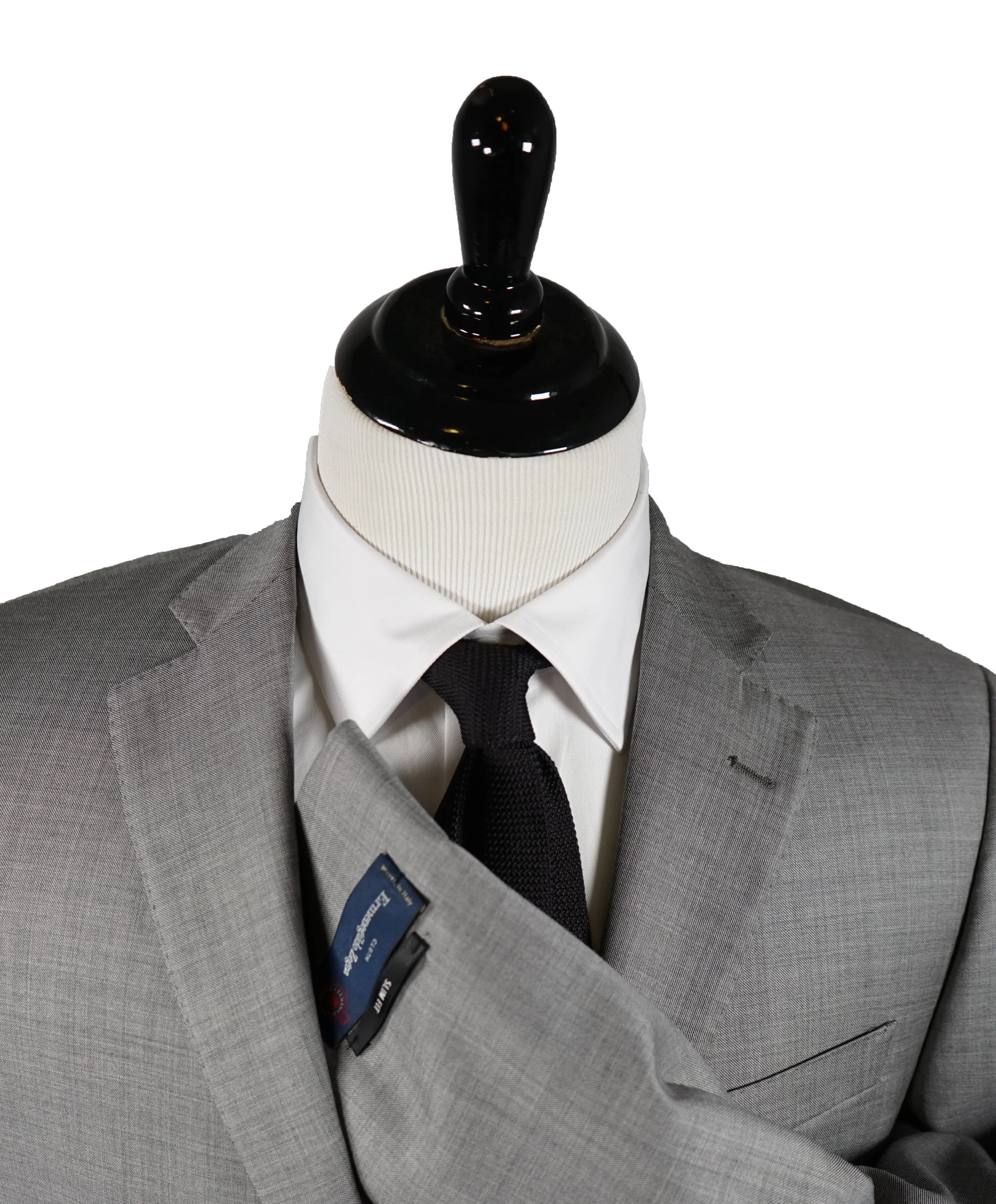 SAKS FIFTH AVENUE ERMENEGILDO ZEGNA CLOTH - Gray Textured Made in Italy Blazer- 40L