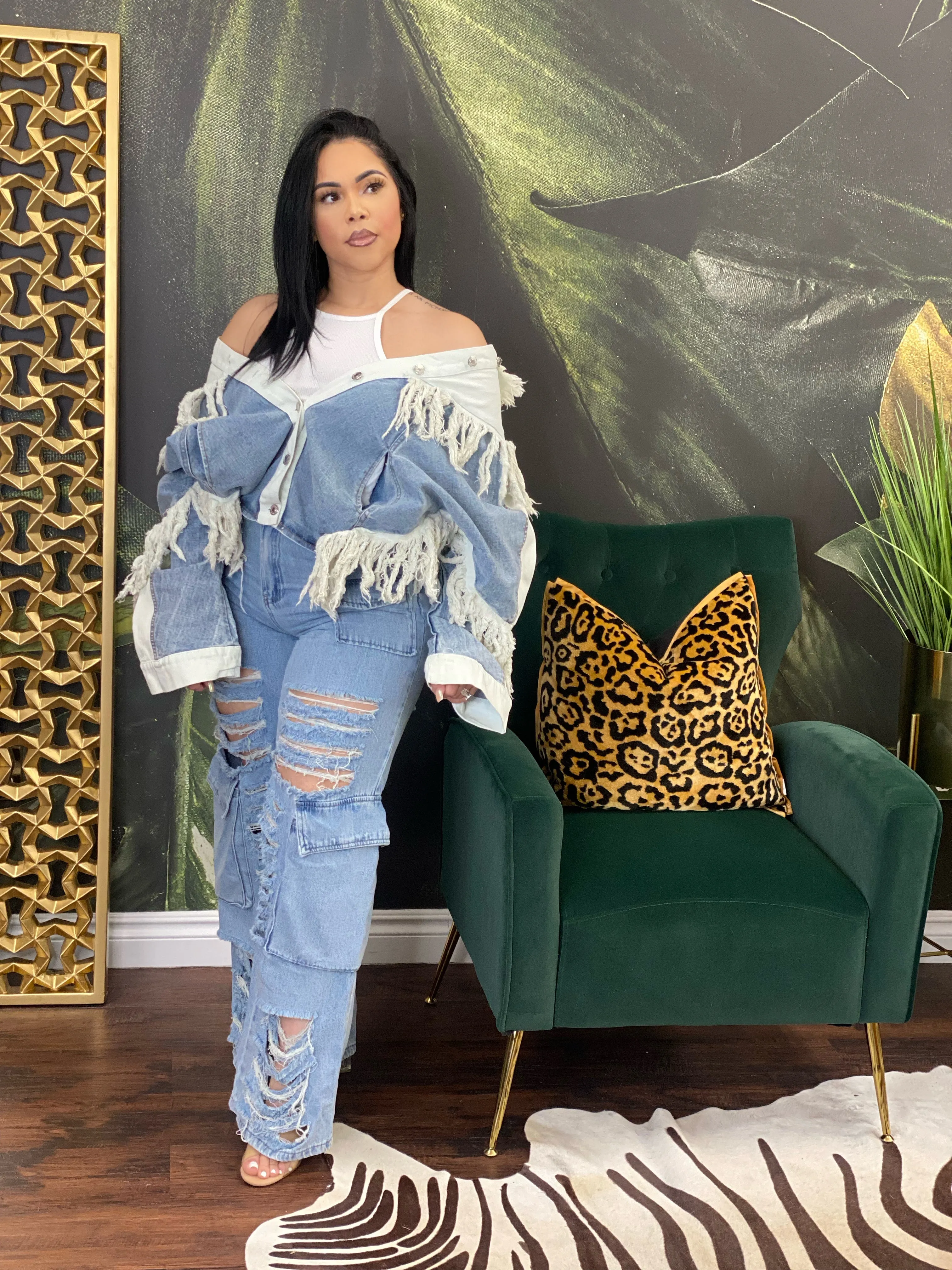 Scooby oversized denim jacket