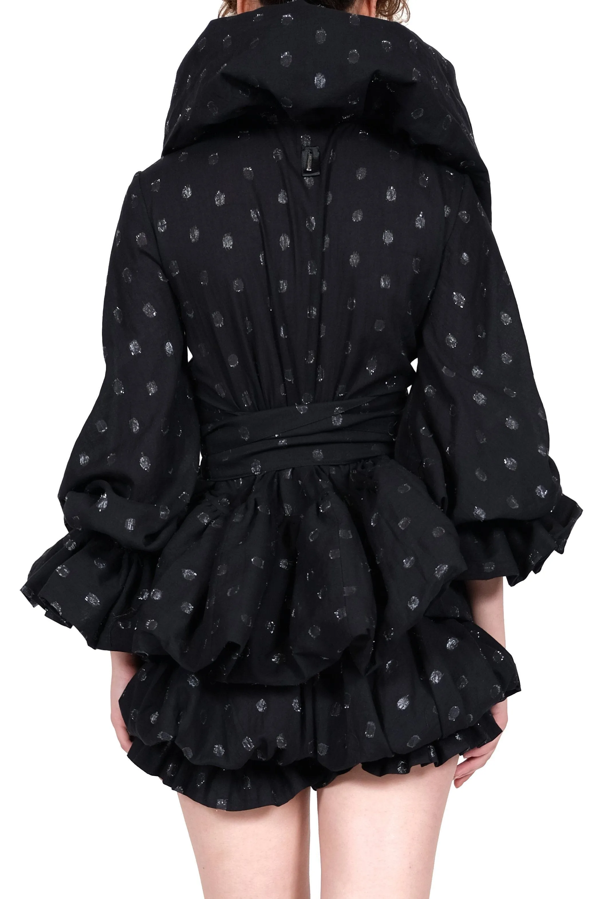Silver Dot Round Blazer