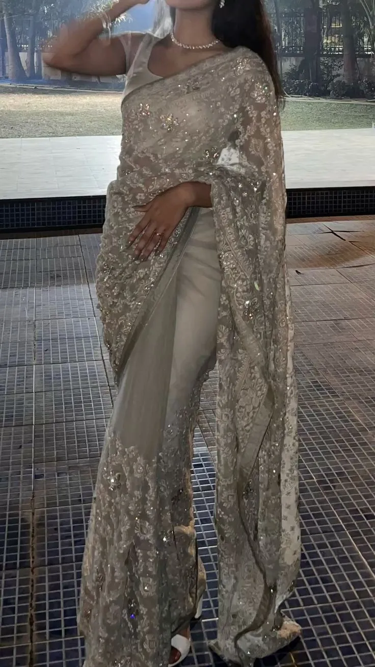 Silver Gray Long Evening Gowns, Party Prom Dress    fg7467