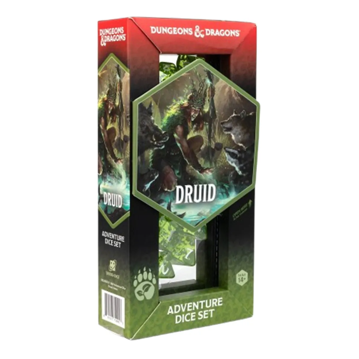 Sirius D&D Adventure Dice - Druid - Green