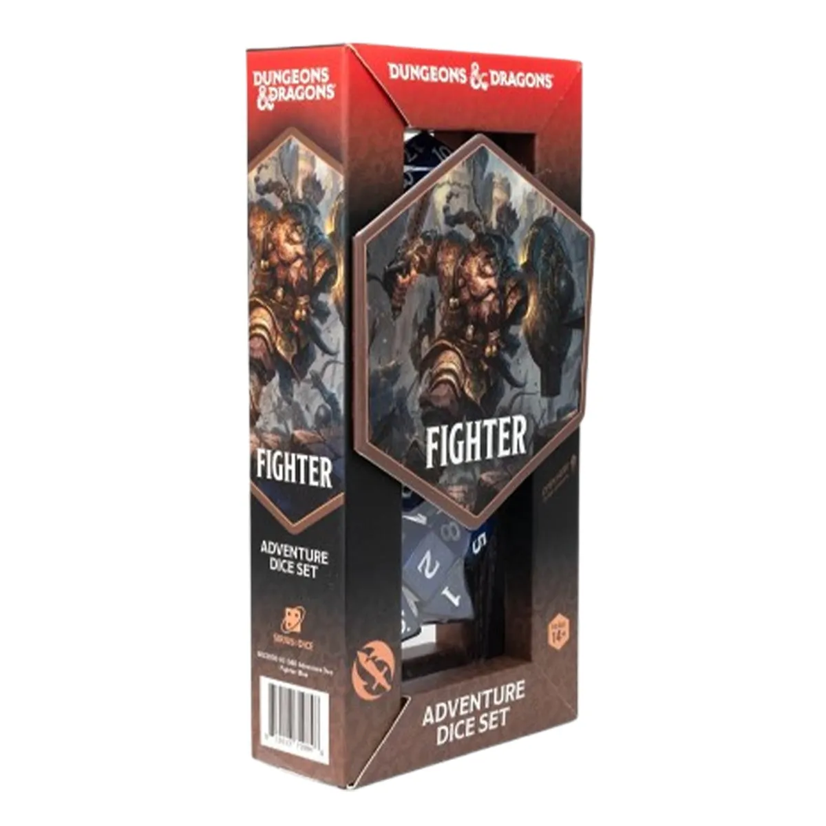 Sirius D&D Adventure Dice - Fighter - Blue