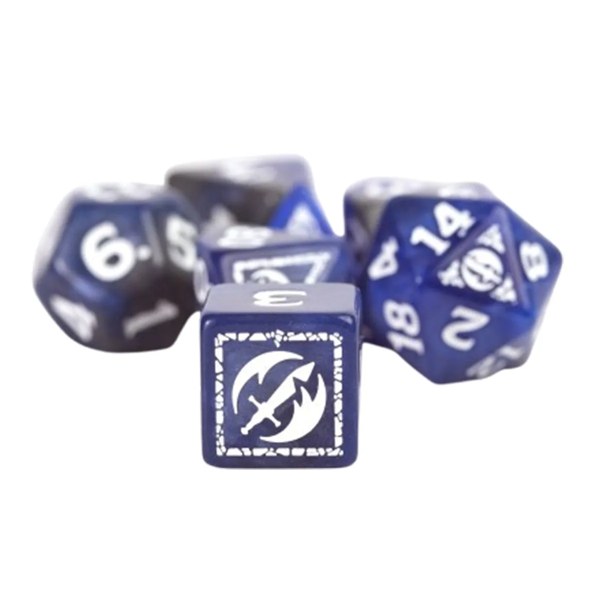 Sirius D&D Adventure Dice - Fighter - Blue