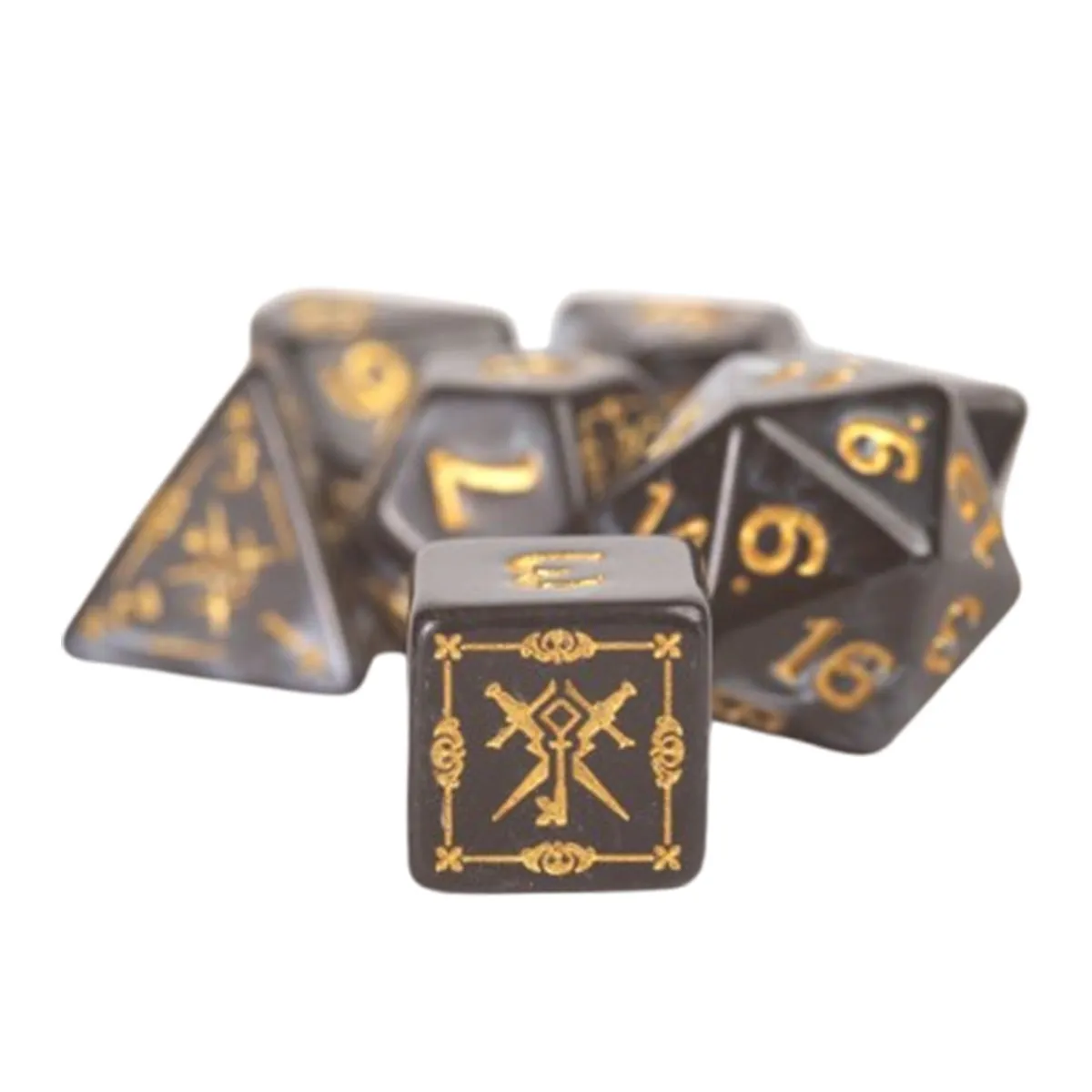Sirius D&D Adventure Dice - Rogue - Black