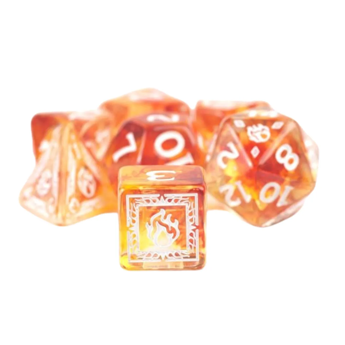 Sirius D&D Adventure Dice - Sorcerer - Orange