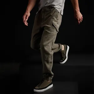 Slub Linen Cargo Pant - Platoon Pigment
