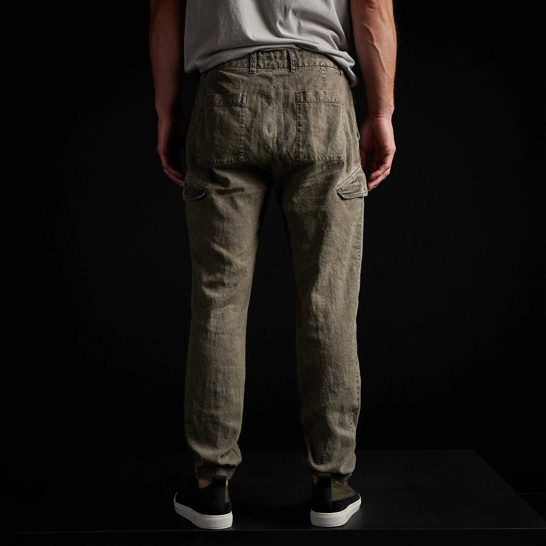 Slub Linen Cargo Pant - Platoon Pigment