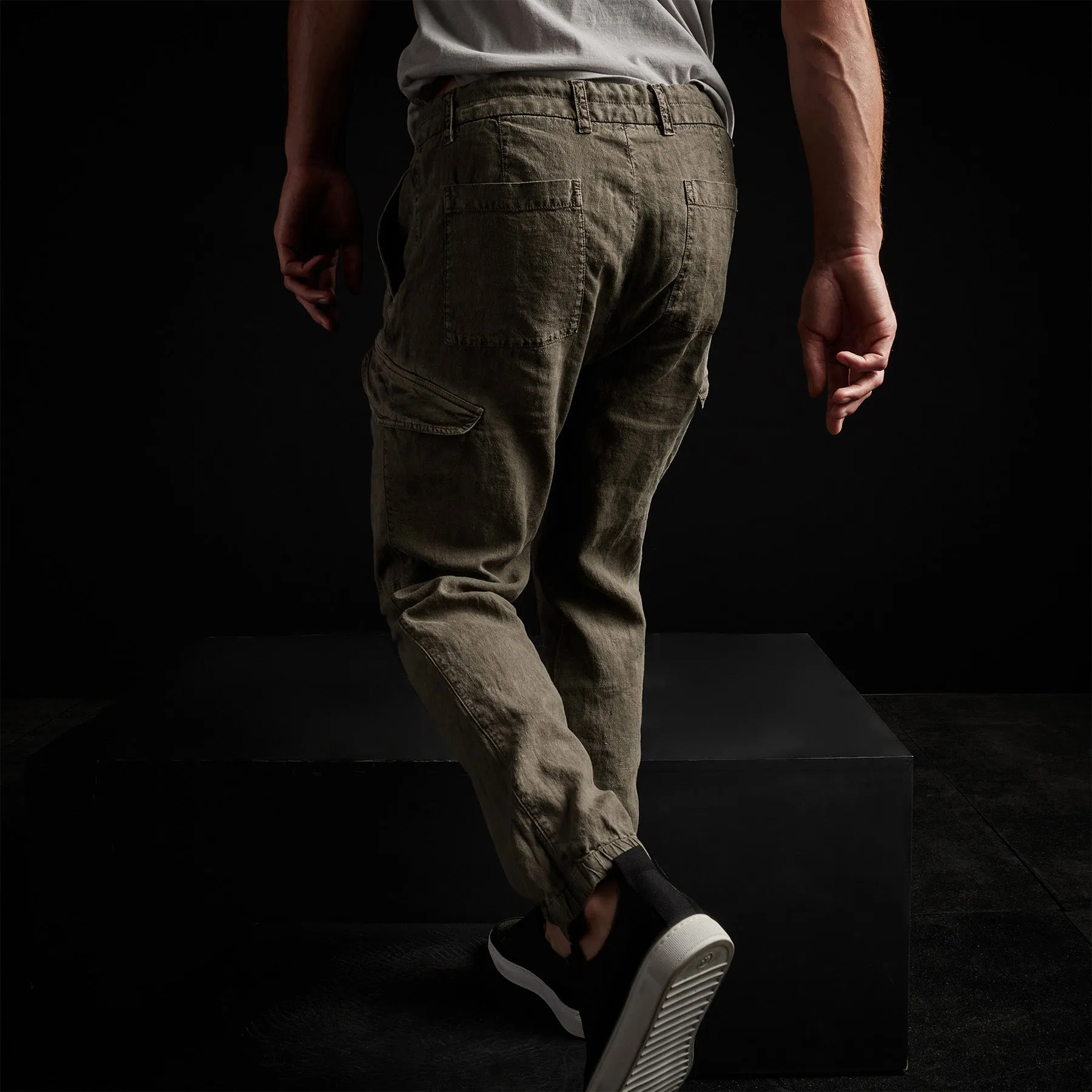 Slub Linen Cargo Pant - Platoon Pigment