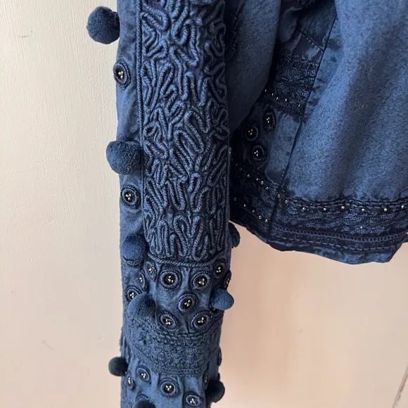 Soft surroundings light denim cropped bolero jacket