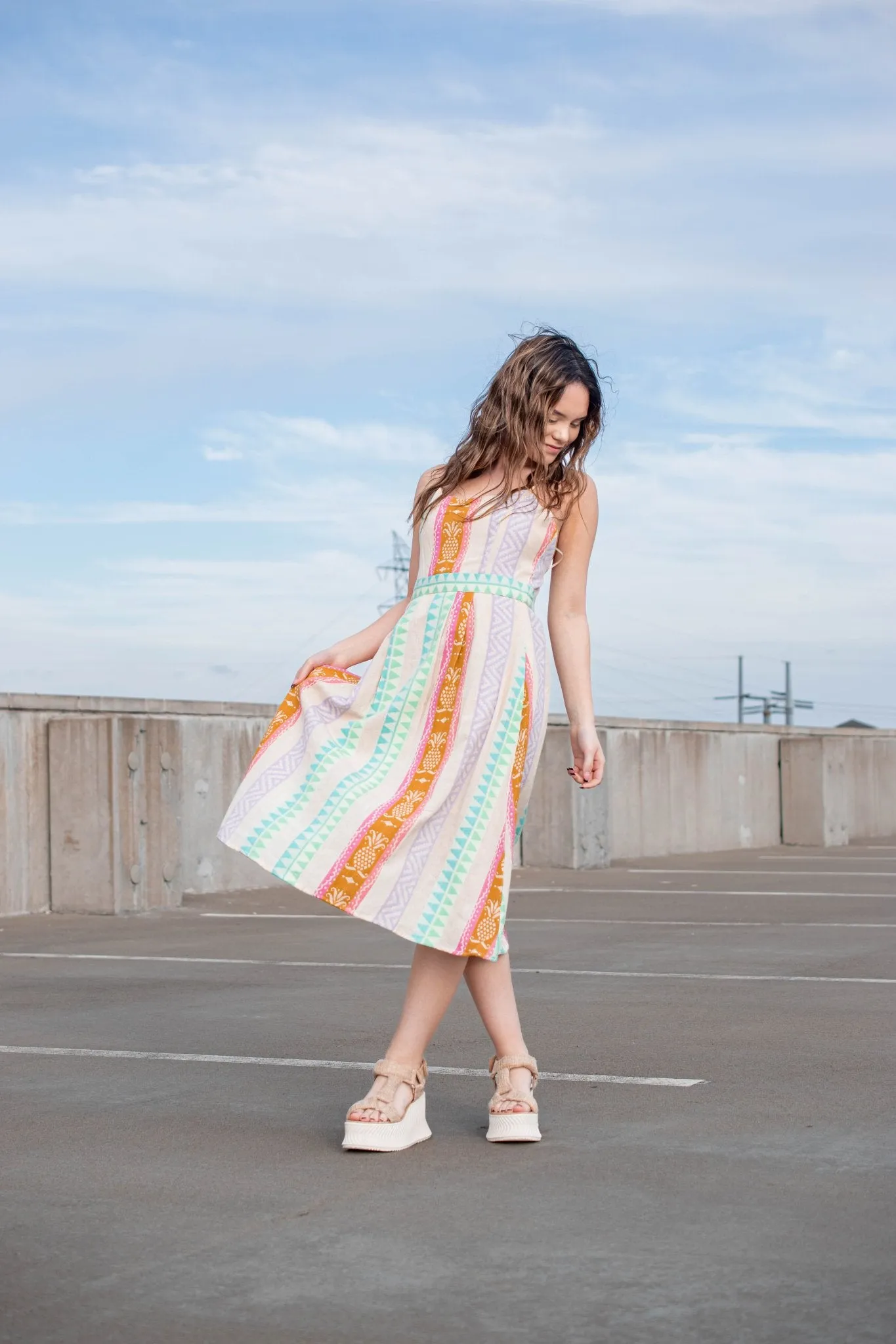 Sound of Spring Midi Dress
