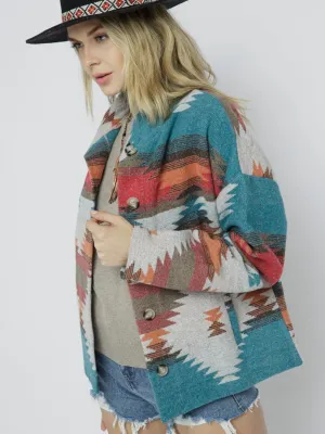 Southwest Jacket: Teal Mix