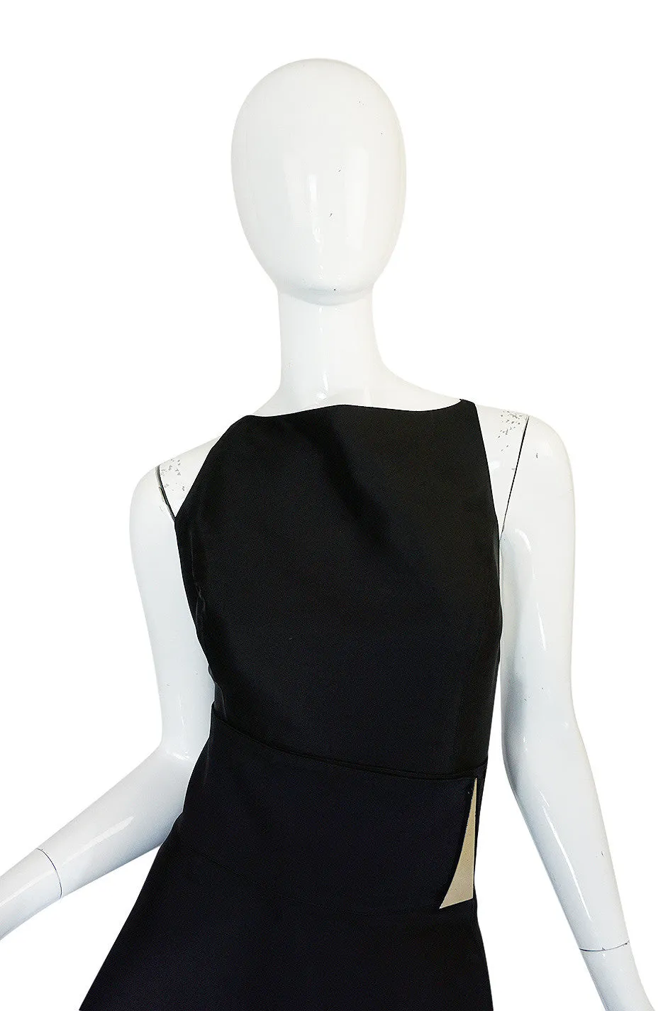 S/S 1992 Claude Montana Net Inset Bodysuit & Skirt Dress