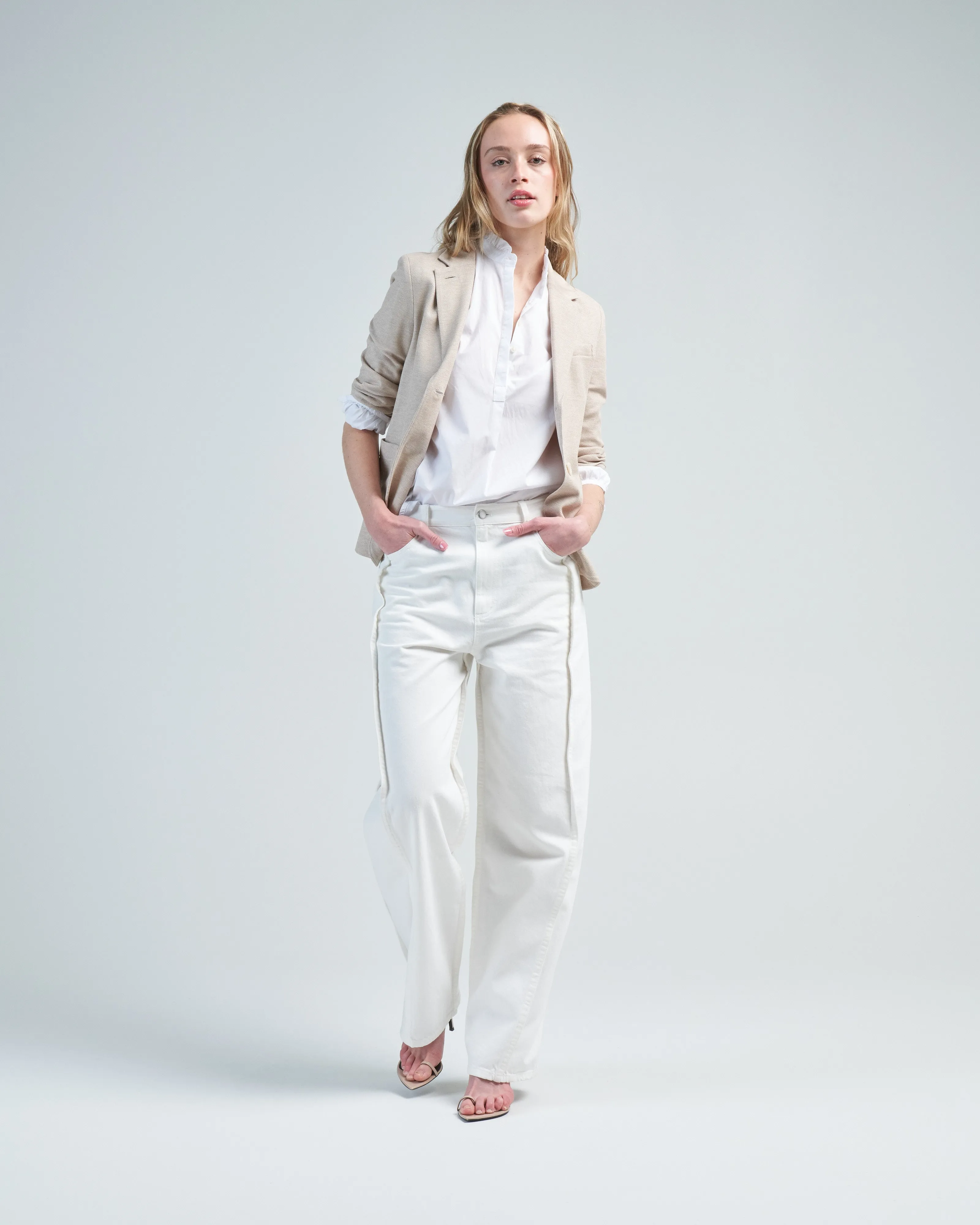 stand up collar blazer
