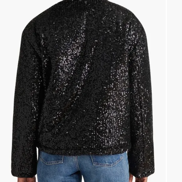 STEVE MADDEN SEQUIN BOMBER JACKET NWT