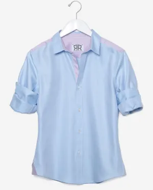 Tailored - Blue and Lavender Herringbone
