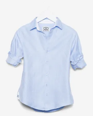Tailored - Blue Herringbone