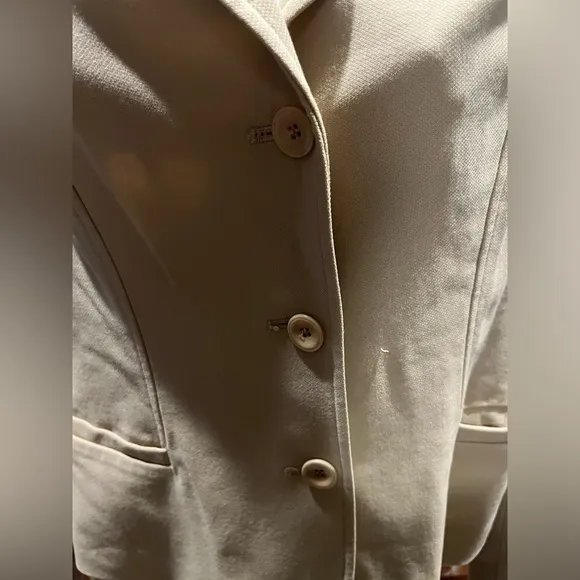 🔥TALBOTS 3 PIECE SUIT!Color:TAN,SIZE/10 Skirt, Pants &amp; Jacket Full Lined! Nice!