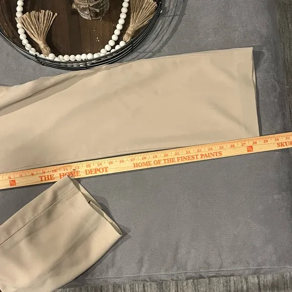 🔥TALBOTS 3 PIECE SUIT!Color:TAN,SIZE/10 Skirt, Pants &amp; Jacket Full Lined! Nice!