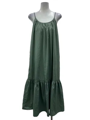 Teal Green Flare Edge Dress