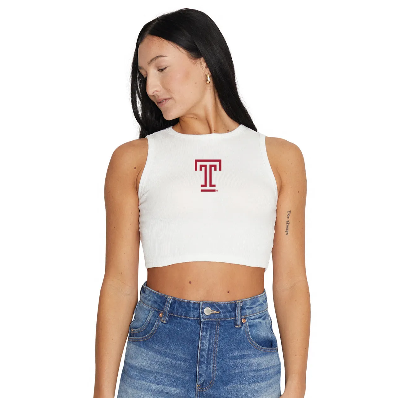 Temple Owls Touchdown Ribbed Tank