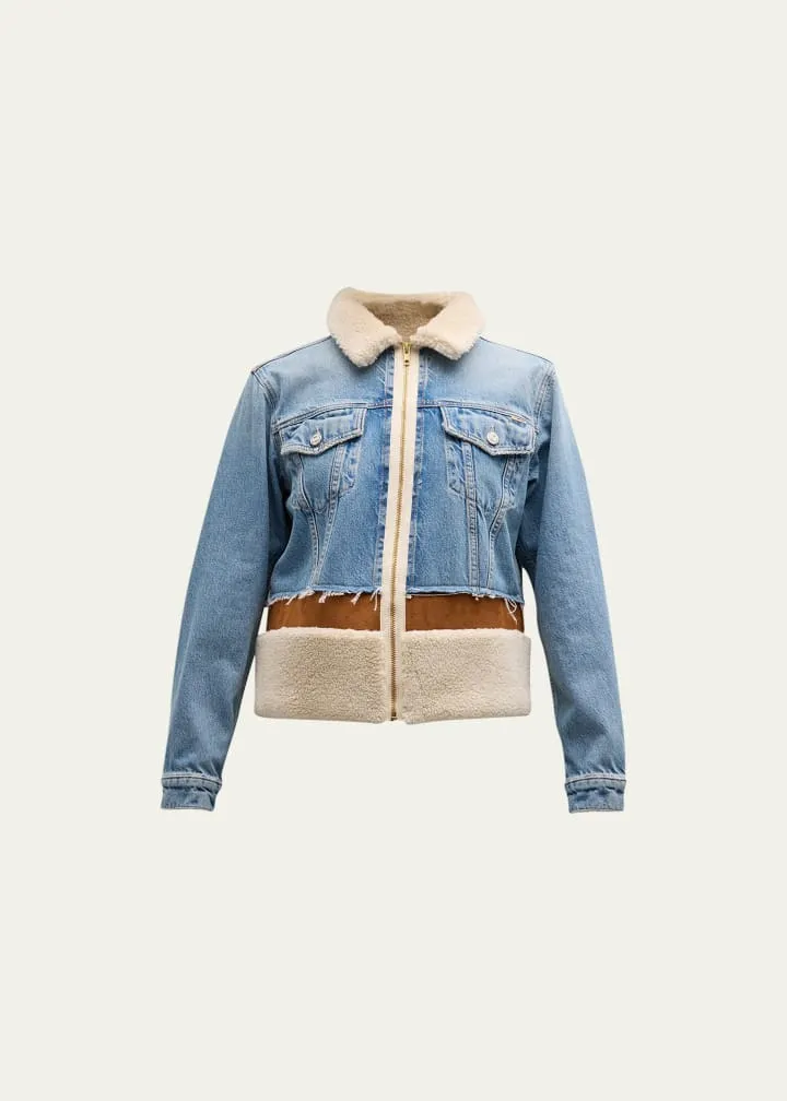 The Cut And Paste Mixed Media Jacket