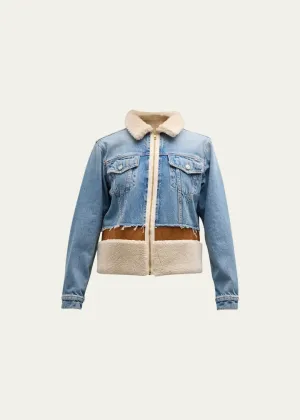 The Cut And Paste Mixed Media Jacket