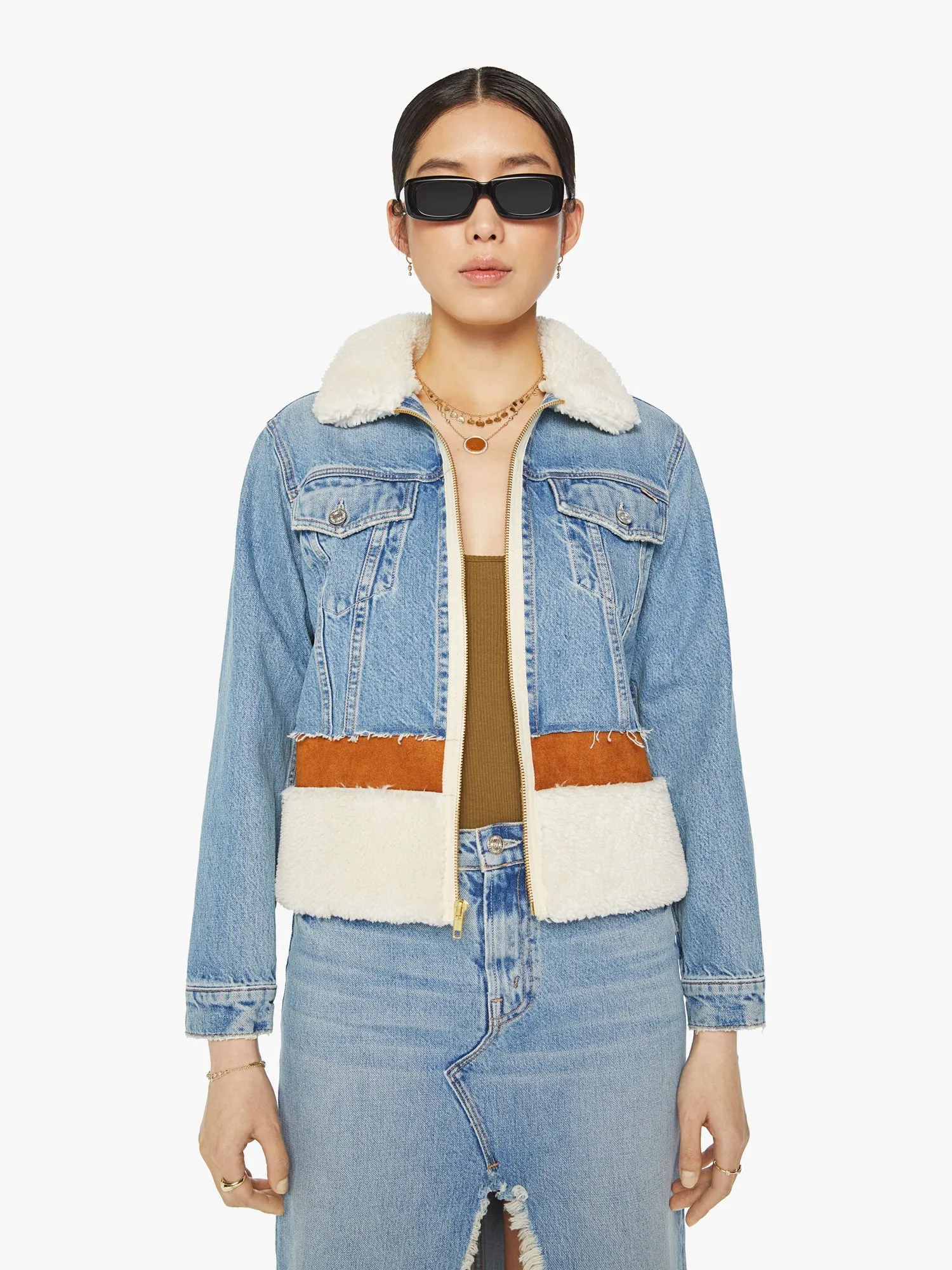 The Cut And Paste Mixed Media Jacket
