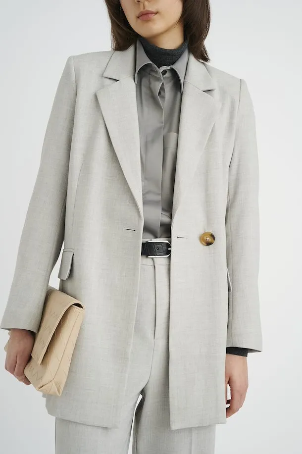 The Wadina Blazer by Inwear - Light Grey Melange - PLUS