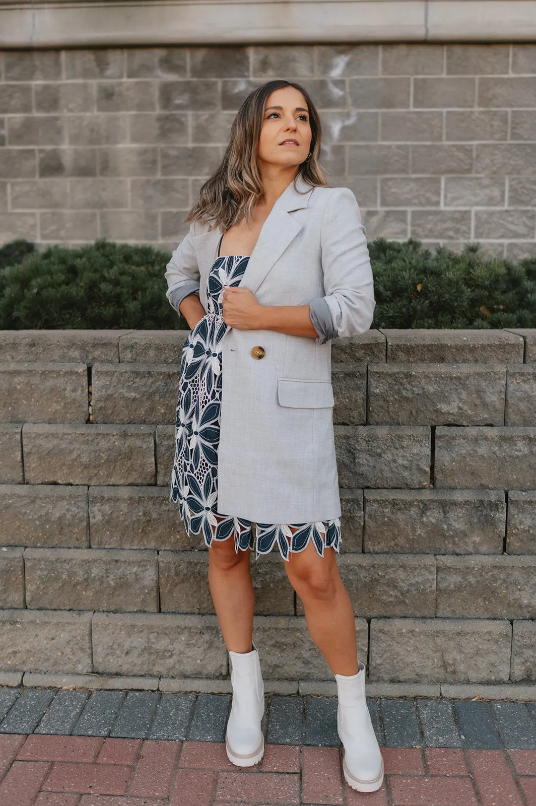 The Wadina Blazer by Inwear - Light Grey Melange - PLUS