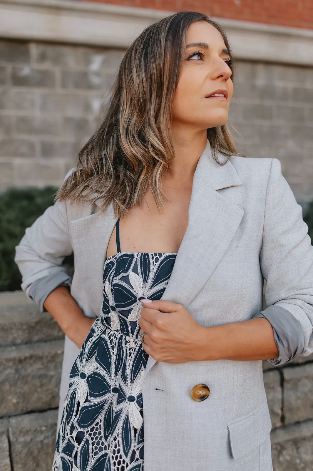 The Wadina Blazer by Inwear - Light Grey Melange - PLUS