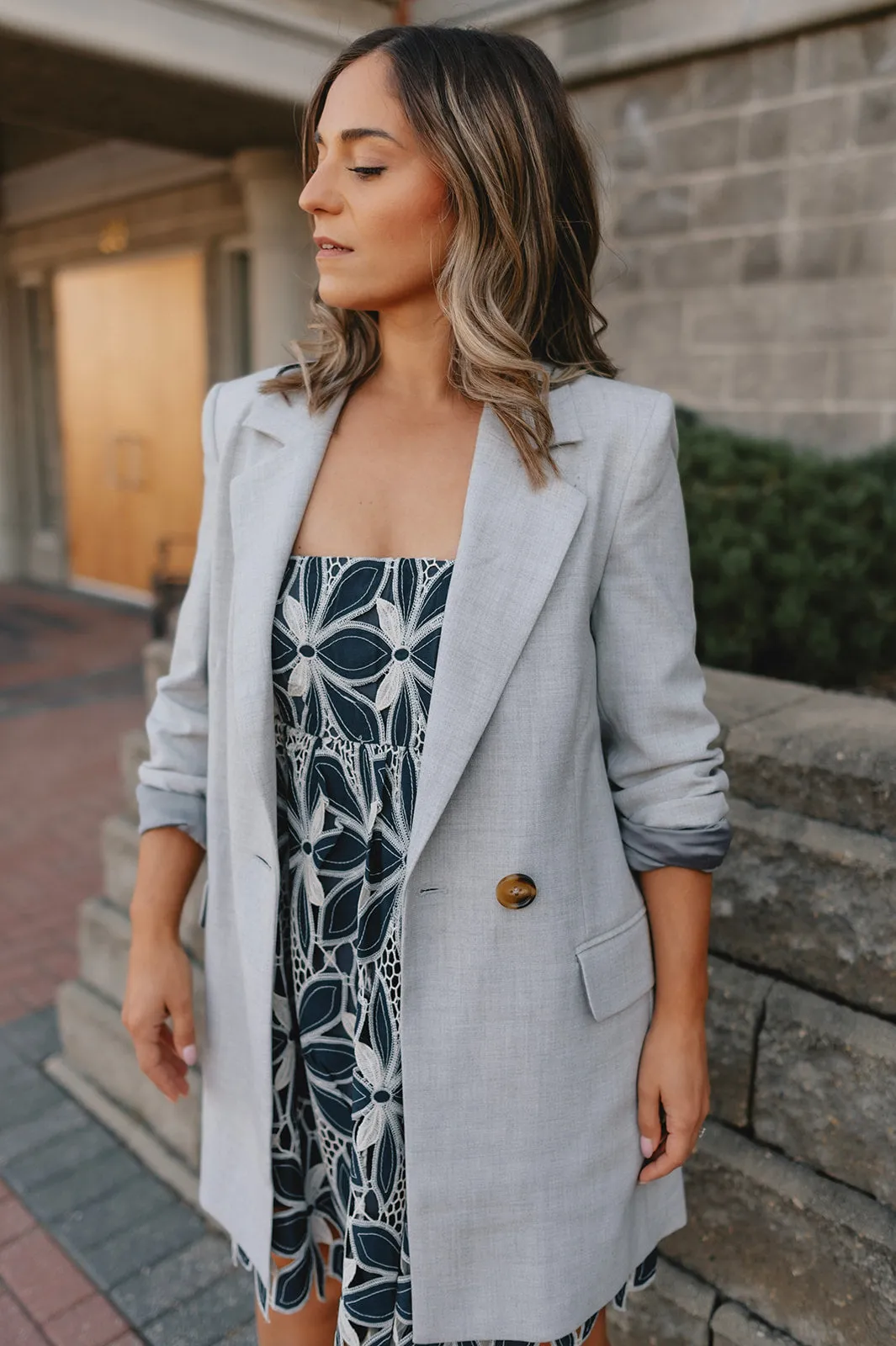 The Wadina Blazer by Inwear - Light Grey Melange - PLUS