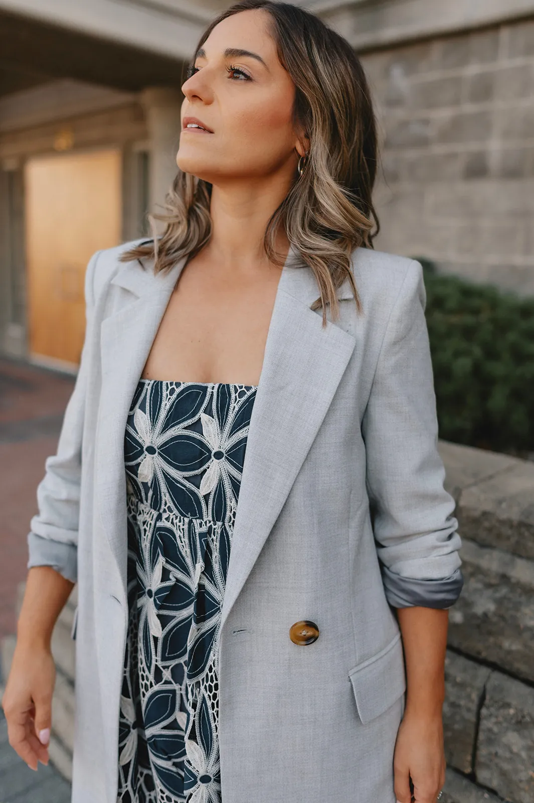 The Wadina Blazer by Inwear - Light Grey Melange - PLUS