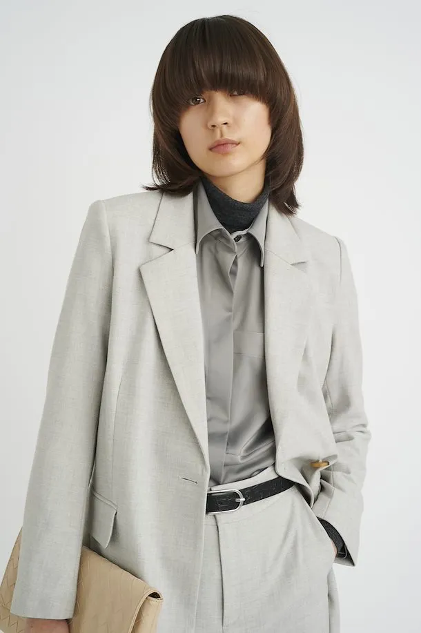 The Wadina Blazer by Inwear - Light Grey Melange - PLUS