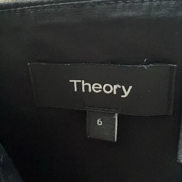 Theory Black Poplin Ciceema Dress